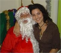 Sarah and Santa