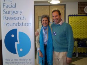 Dame Parveen Kumar with Professor Iain Hutchison at the launch of the Saving Faces Medical Student Training Project in 2008